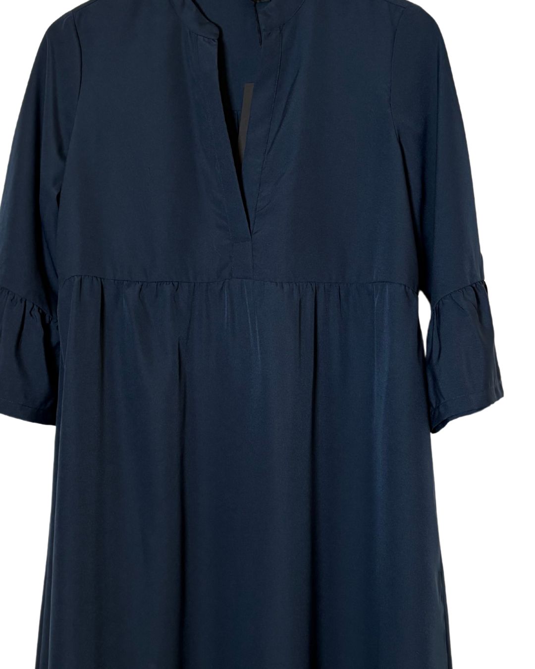 WA2503016 (2) Naiste tumesinine kolmveerand varrukatega kleit - Image 3