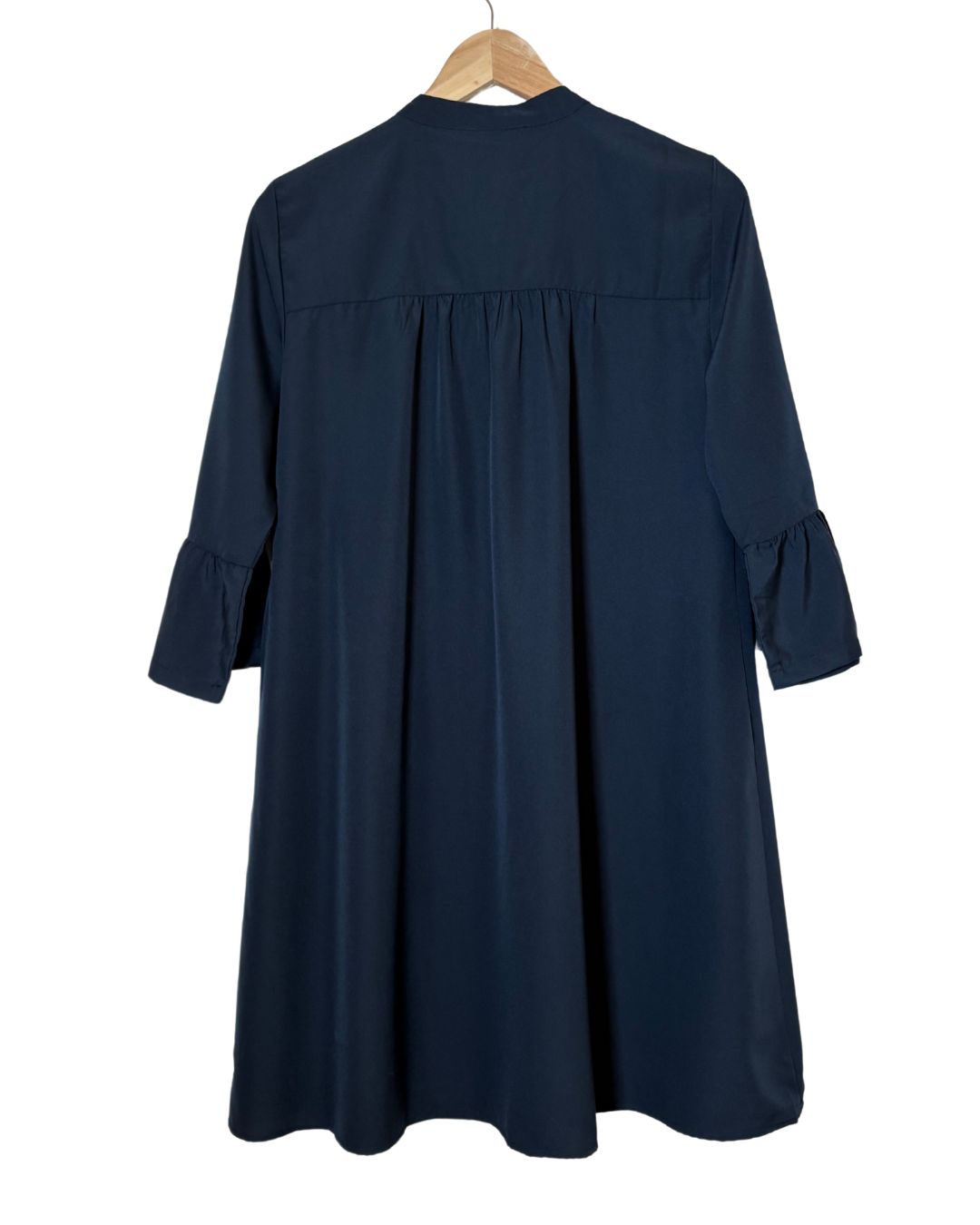 WA2503016 (3) Naiste tumesinine kolmveerand varrukatega kleit - Image 2