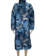 Naiste oversize jope Sinised suured lilled - Image 2